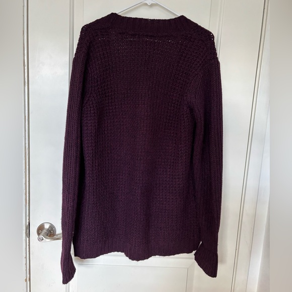 RD Style Montoya Open Cardigan Deep Purple Size Medium - Picture 2 of 7